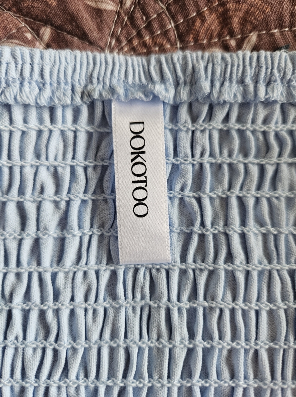 Light Blue Tie-Front Summer Dress - Picture 7 of 10